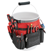 Bucket Organizer Bag, 10" L x 10" W x 13-1/2" H, Nylon, Red - Milwaukee 48-22-8175