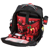 Low-Profile Backpack, 10" L x 12" W, Black, Ballistic - Milwaukee 48-22-8202