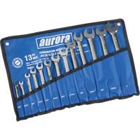 Fixed Head Wrench Set, 13 Pieces, Imperial - Aurora Tools 
