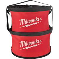 Parachute Organizer Bag, 11-4/5" L x 11-4/5" W x 11" H, Nylon, Black/Red - Milwaukee 48-22-8170