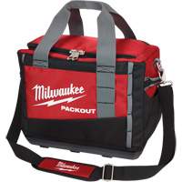 Packout Tool Bag, Ballistic Nylon, 2 Pockets, Black/Red - Milwaukee 48-22-8321