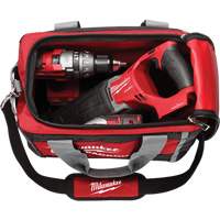 Packout Tool Bag, Ballistic Nylon, 2 Pockets, Black/Red - Milwaukee 48-22-8321