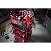 Packout Tool Bag, Ballistic Nylon, 2 Pockets, Black/Red - Milwaukee 48-22-8321