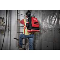 Packout Backpack, 15-3/4" L x 11-4/5" W, Black/Red, Ballistic - Milwaukee 48-22-8301