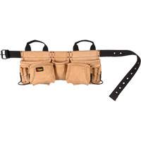 Ceinture &agrave; outils pour menuisier, Cuir, Havane - Kuny's AP622A