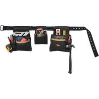 Ceinture &agrave; outils combin&eacute;e de luxe, Polyester, Noir - Kuny's AP-1649