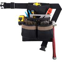 Petite ceinture &agrave; outils de luxe, Polyester, Noir - Kuny's PK-1836