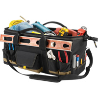 Sac &agrave; outils MEGAMOUTH, Polyester, 32 pochettes, Noir - Kuny's SW1164