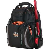 Arsenal&reg; 5843 Tool Backpack, 13-1/2" L x 8-1/2" W, Black, Polyester - Ergodyne 13743
