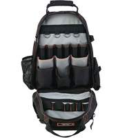 Arsenal&reg; 5843 Tool Backpack, 13-1/2" L x 8-1/2" W, Black, Polyester - Ergodyne 13743