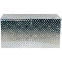 Boîte &agrave; outils portative en t&ocirc;le larm&eacute;e d'aluminium, 25-1/16" P x 49-1/4" la x 24" h, Argent - Vestil APTS-2448