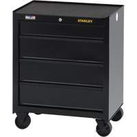 Coffre &agrave; outils roulants de s&eacute;rie 100, 4 tiroirs, 26-1/2" la x 18" p x 32" h, Noir - Stanley Tools STST22742BK