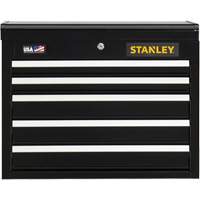 300 Series Tool Chest, 26" W, 5 Drawers, Black - Stanley Tools STST22657BK