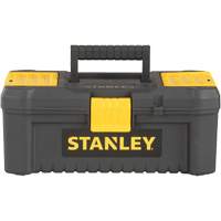 Essential&reg; Tool Box with Tray, 12-1/2" W x 7-3/8" D x 5-1/8" H, Black/Yellow - Stanley Tools STST13331