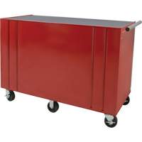 Chariot &agrave; outils industriel, 12 tiroirs, 56" la x 24-1/2" p x 38-1/8" h, Rouge - Outils Aurora 