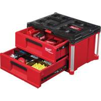 Packout 2-Drawer Tool Box, 16-1/3" x 14-1/3" x 22-1/5", Red - Milwaukee 48-22-8442