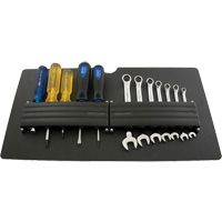 Panneau porte-outils de petite taille pour coffre &agrave; outils mobile - Gray Tools 940006