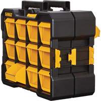 Flip-Bin Organizer, 3-7/8" W x 17-3/4" D x 13-7/8" H, Black/Yellow - DEWALT DWST14121