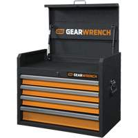 GSX Series Tool Chest, 26" W, 4 Drawers, Black/Orange - Gearwrench 83240
