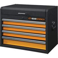 GSX Series Tool Chest, 26" W, 4 Drawers, Black/Orange - Gearwrench 83240