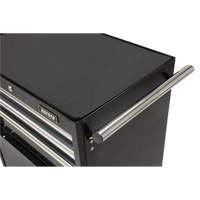 Industrial Tool Cart, 3 Drawers, 29-4/5" W x 21-1/5" D x 38-4/5" H, Black - Aurora Tools 
