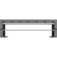 Wire Spool Rack for Bins & Drawers, Add-On, 33-3/4" W x 9-5/16" D x 10-5/8" H - Durham Manufacturing 387-95