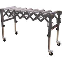 Convoyeurs &agrave; roulettes extensibles & flexibles, 20" la x 52" lo, Capacit&eacute; de 300 lb par pi lin. - King Canada KRRS-109