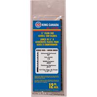 12-Piece Reverse Tooth Scroll Saw Blades, Scroll cutting, 0.043" W x 5" L, 12 TPI - King Canada KSSB-RT07