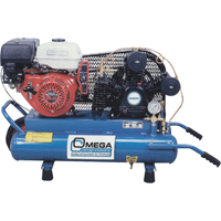 Contractor Series Air Compressors, Gas, 6.6 Gal. (8 US Gal), 175 PSI - Omega Compressors TUE-8008GE