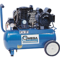 Professional Series Air Compressors, Electric, 6.6 Gal. (8 US Gal), 125 PSI, 115/1 V - Omega Compressors PK-2008