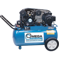 Professional Series Air Compressors, Electric, 16.6 Gal. (20 US Gal), 135 PSI, 115/1 V - Omega Compressors PK-5020