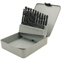Coffret de forets en oxyde noir JET-KUT, 29 morceaux, Acier rapide - JET 570108
