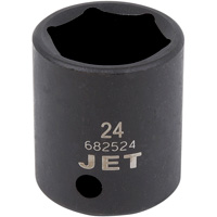 Douille &agrave; percussion standard, Chocs, 24 mm, Prise 1/2", 6 pans - JET 682524