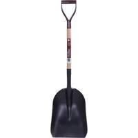 Grain & Coal Scoop Shovel, Wood, Tempered Steel Blade, D-Grip Handle - Garant GSG04D