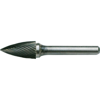 Fraises au carbure solide - Arboriforme avec extr&eacute;mit&eacute; en pointe CLEVELAND, , 1/8" dia., 1/8" Tige, 1/4" Prof. de la coupe - Walter Technologies Pour Surface C17675