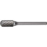 CLEVELAND Solid Carbide Burrs - Cylinder Shape with Ball Nose, SC-6, 5/8" Dia., 1" Depth of Cut - Walter Surface Technologies C17545