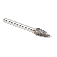 Fraises au carbure solide - Arboriforme avec extr&eacute;mit&eacute; en pointe CLEVELAND, SG-3, 9,53 mm dia., 1/4" Tige - Walter Technologies Pour Surface C17485