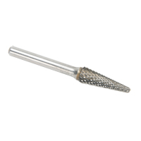 CLEVELAND Solid Carbide Burrs - Taper Shape Radius End 14°, 1/4" Shank - Walter Surface Technologies C17593