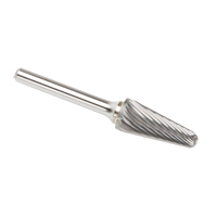 CLEVELAND Solid Carbide Burrs - Taper Shape Radius End 14°, 1/4" Shank - Walter Surface Technologies C17594