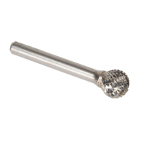 CLEVELAND Solid Carbide Burrs - Ball Shape, 1/4" Shank - Walter Surface Technologies C17458