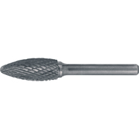 Fraises au carbure solide - Forme de flamme CLEVELAND, 5/16" dia., 1/4" Tige - Walter Technologies Pour Surface C17562