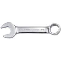 Cl&eacute; mixte courte enti&egrave;rement polie, 12 pans, 3/8", Fini Chrome - JET 700703