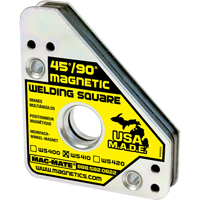 Magnetic Welding Squares, 3-3/4" L x 3/4" W x 4-3/8" H, 75 lbs. - Mag-Mate WS410
