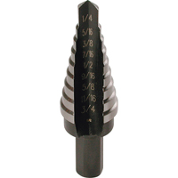 Step Drills, 1/16" Increments - Irwin 10233