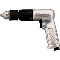 Air Drill, 4 CFM, 1/4" NPTF, 94 dBA, 1/2" Chuck, Keyed - Ingersoll Rand 7803A