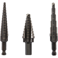 Unibit&reg; Step Drill Set, 3 Pieces, High Speed Steel - Irwin 10502ZR