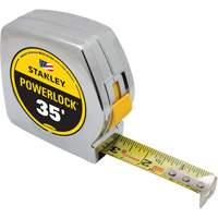 Powerlock&reg; Classic Tape Measure, 1" x 35', Imperial Graduations - Stanley Tools 33-835THL