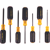 Jeu de tournevis canadiens de base &agrave; manche caoutchout&eacute; , 7 mcx - Klein Tools 