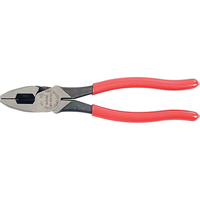 Pinces coupantes de c&ocirc;t&eacute; a/action de levier, 9-3/8" lo - Klein Tools D213-9NE