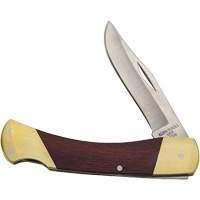 Sportsman Knife with Curved Handle, 2-5/8" Blade, Stainless Steel Blade, Wood Handle - Klein Tools 44036